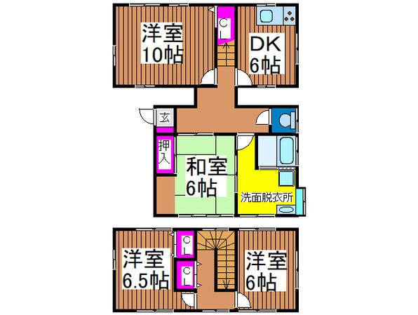 木村貸家の物件間取画像